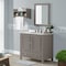 Alaterre Furniture Williamsburg 3pc Wooden Bthrm Vanity Set - 36-in. L Vanity, 30-in. L Mirror, 25-in. Wall Shelf, Gry AVAN360040BB - alternate 5